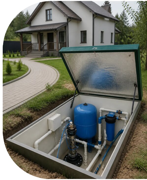 Автономное водоснабжение дома в Владимире от 155625 р. | АПаруса-Вдм